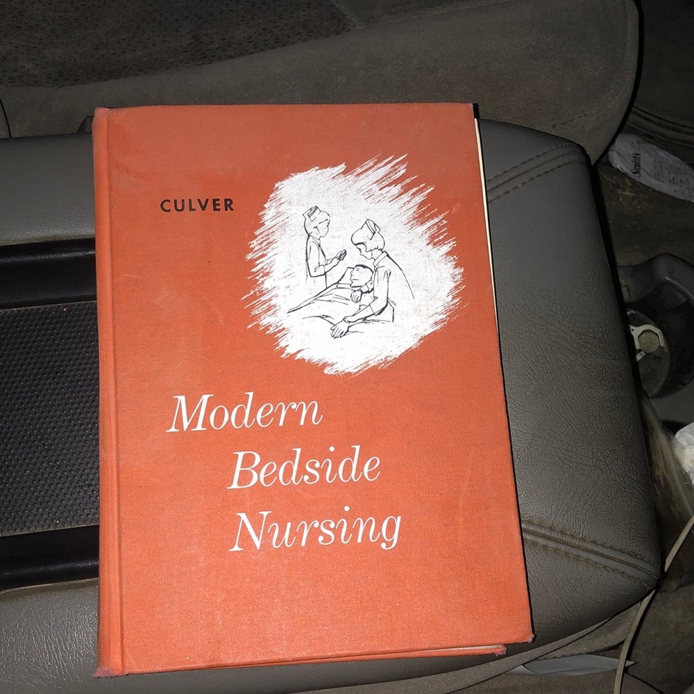 Modern Bedside Nursing Book - Dark Red Cover 1969